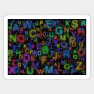 Alphabet colours Sticker